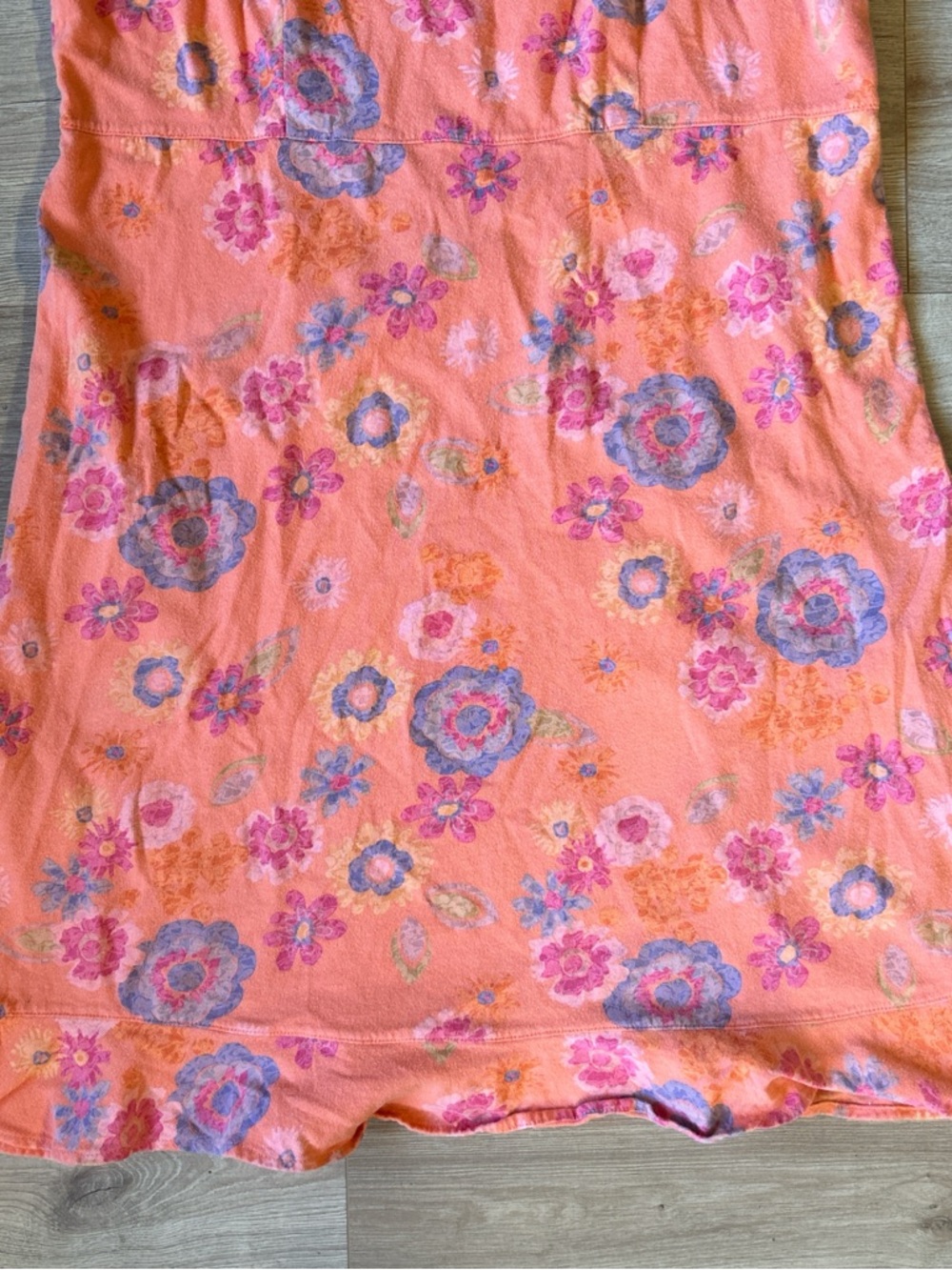 Fresh Produce 100% Cotton Coral Floral Scoop Neck Summer Dress - Picture 3 of 8